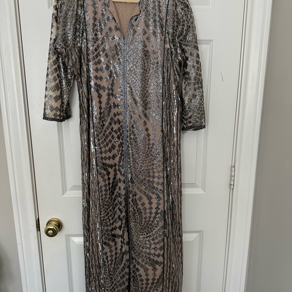 Anna Sui for Free People silver maxi gown - Picture 10 of 10